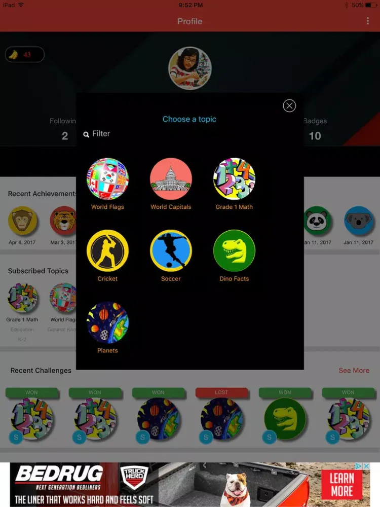 QuizMonkey iPad  স্ক্রিনশট
