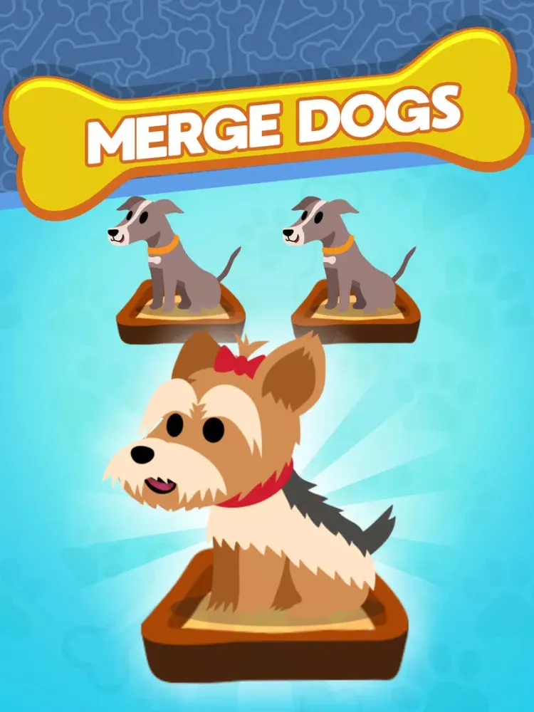 Tangkapan skrin Merge Dogs Clicker Game iPad 