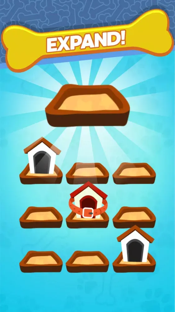 Tangkapan skrin Merge Dogs Clicker Game