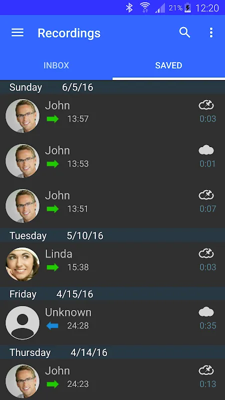 تصاویر Call Recorder
