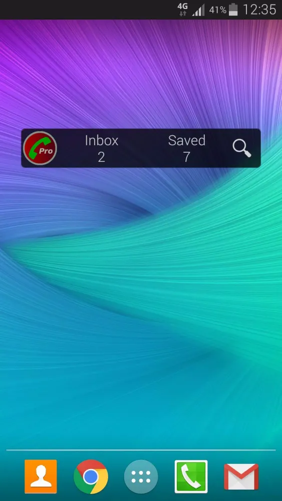 Tangkapan skrin Call Recorder