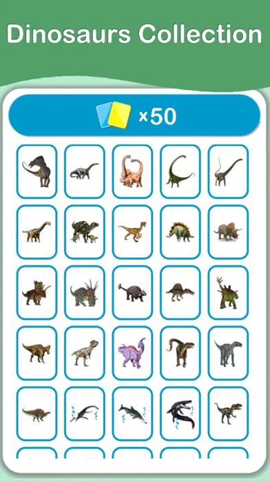Dinosaurs Cards PRO 스크린샷