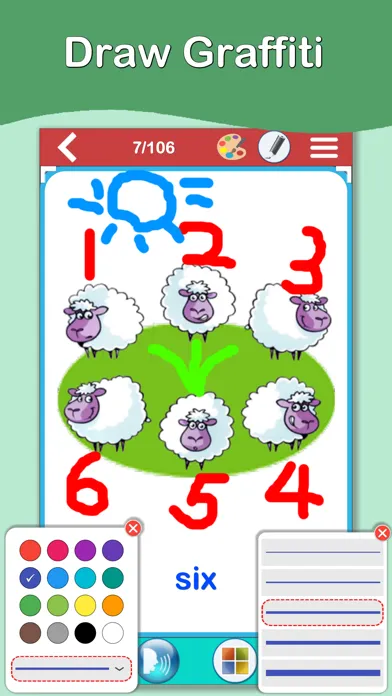 Capturas de tela do 123 Numbers Flashcards PRO