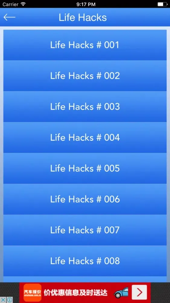 Capturas de tela do Amazing Life Hacks