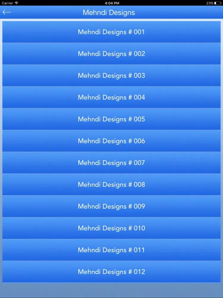 Mehndi Designs For Girls iPad  Screenshots