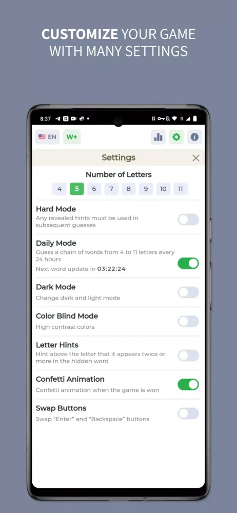 Wordy - Word Puzzle Game Screenshots