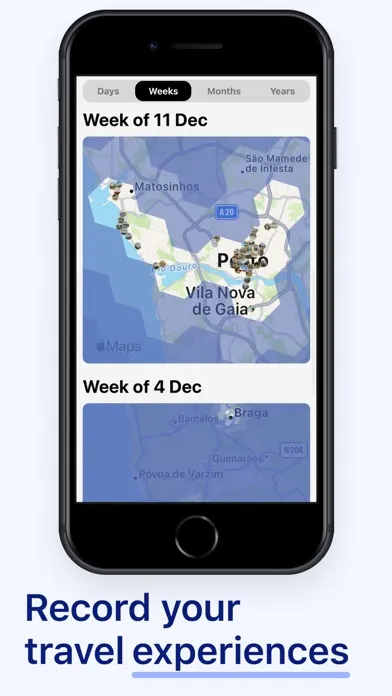 Been & Done Travel Journal Map 스크린샷