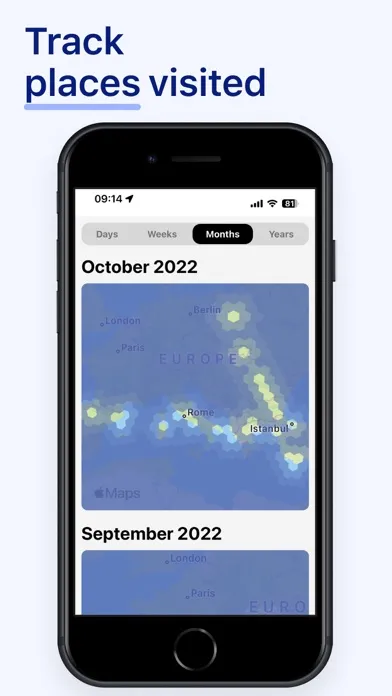 Been & Done Travel Journal Map 스크린샷