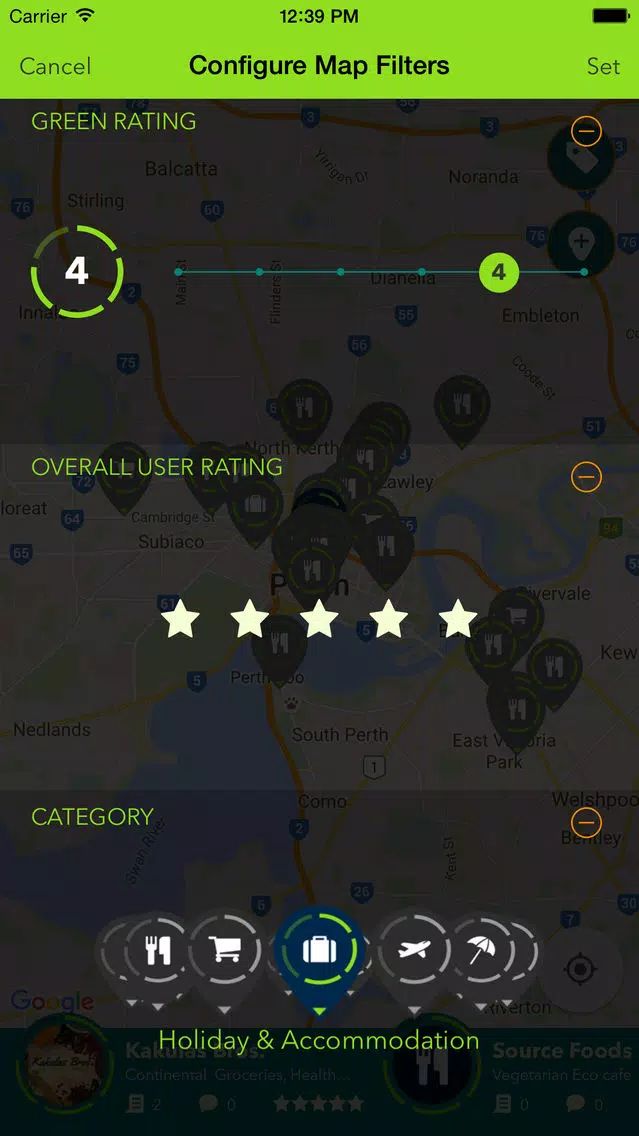 Tangkapan skrin Fosh - Social Green Rating App