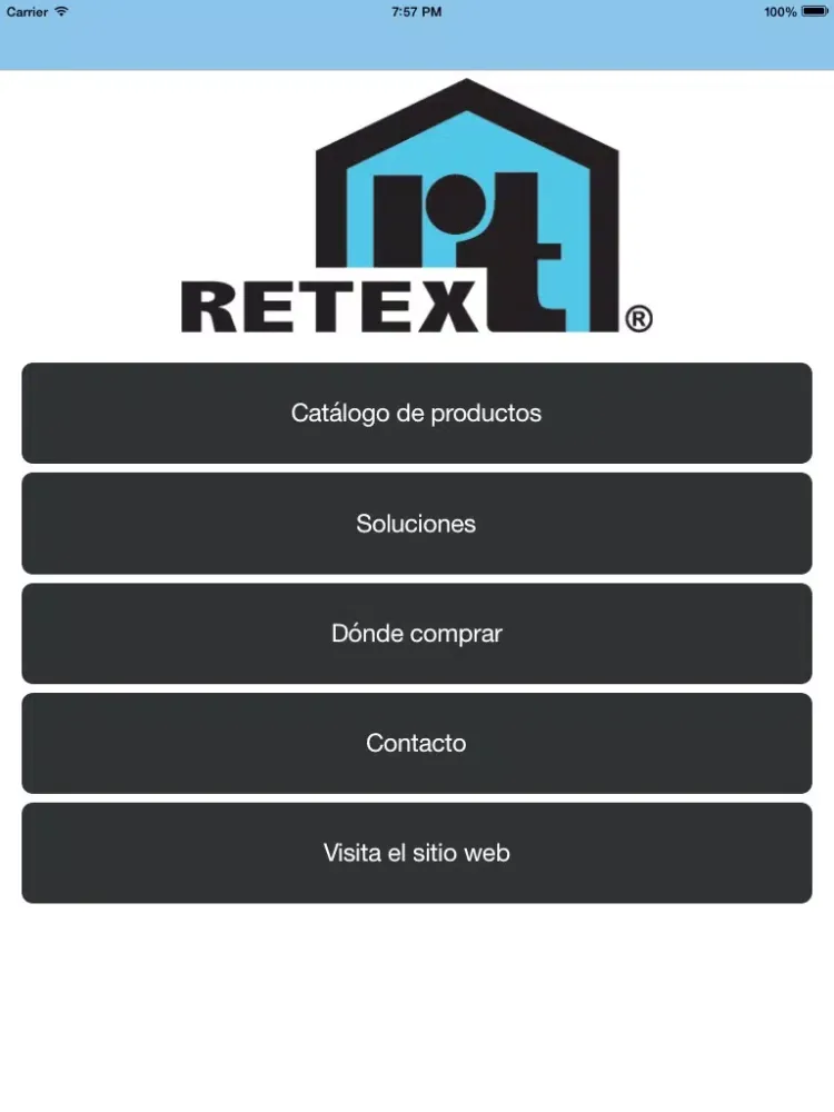 Captures d'écran de Retex: Catálogo de Productos iPad 