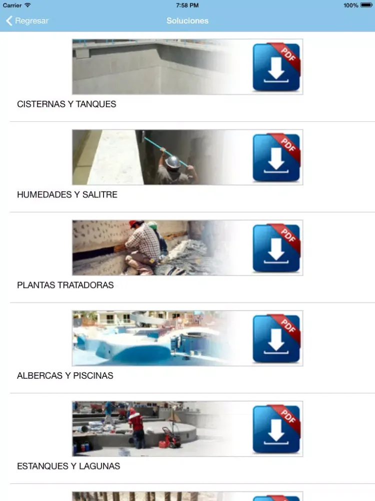 Captures d'écran de Retex: Catálogo de Productos iPad 