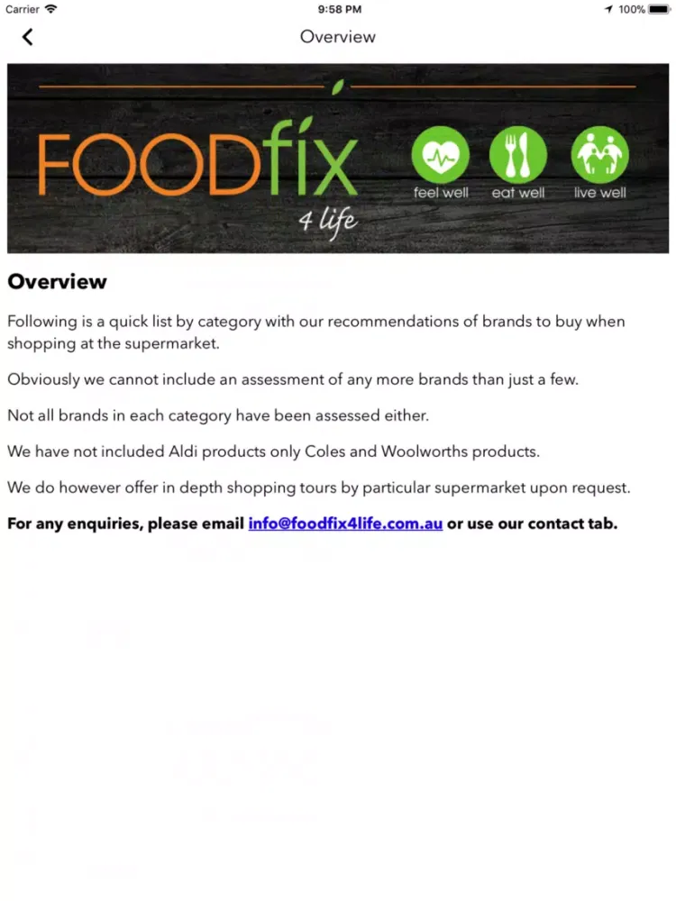 Food Fix 4 Life iPad  Screenshots