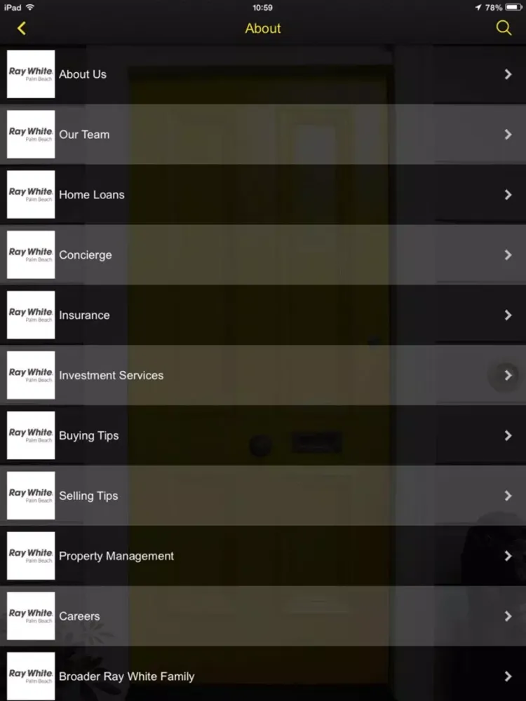 Ray White Palm Beach iPad 應用截圖
