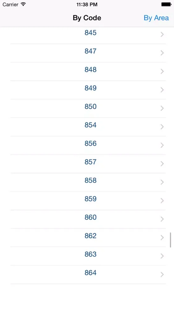 North American Area Codes Screenshots