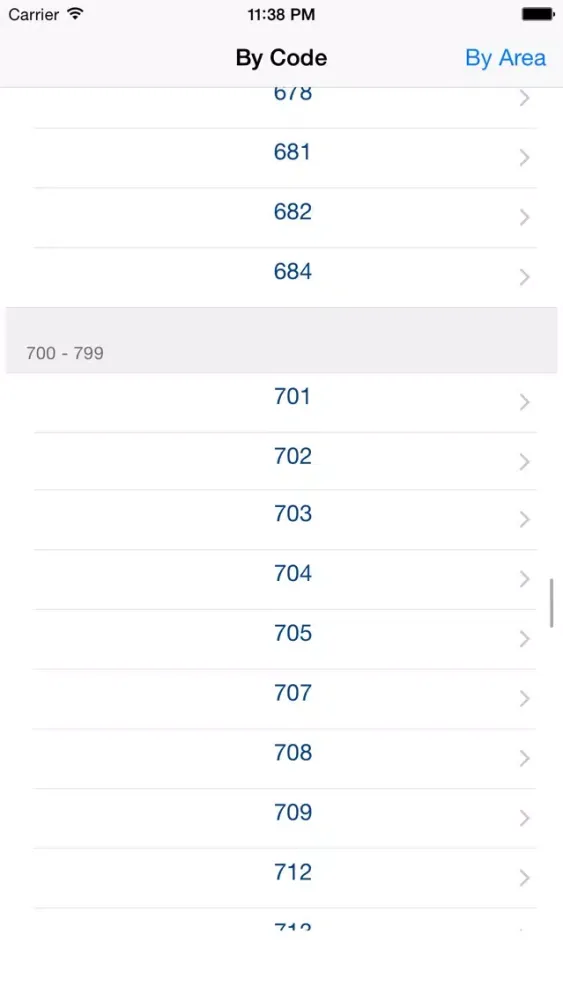 North American Area Codes Screenshots