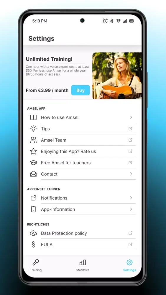 Amsel – Train your Voice Screenshots