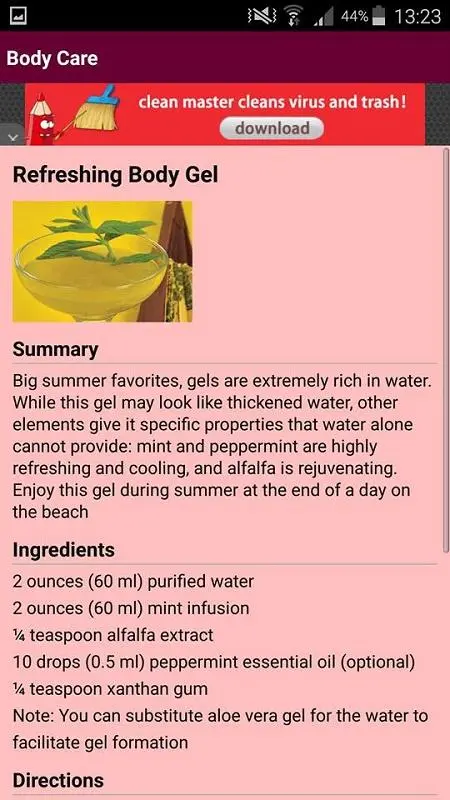Body Care Screenshots