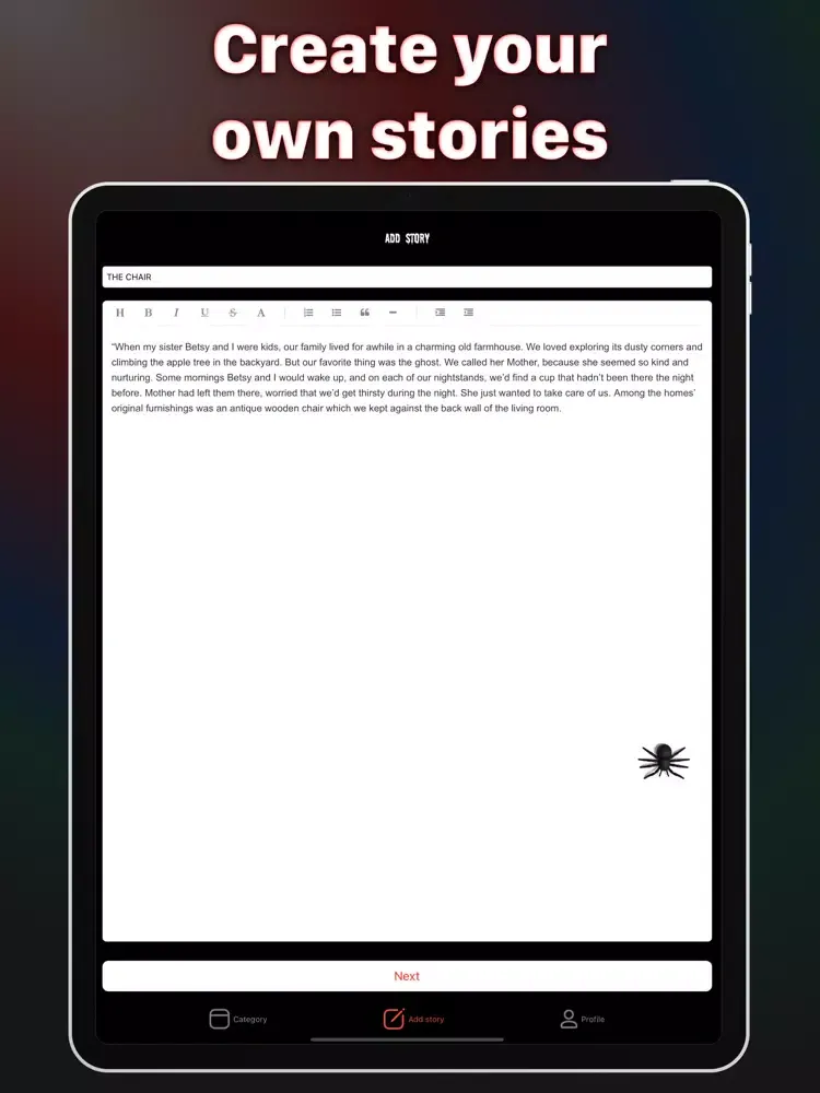 تصاویر Scary stories - Addicted story iPad 