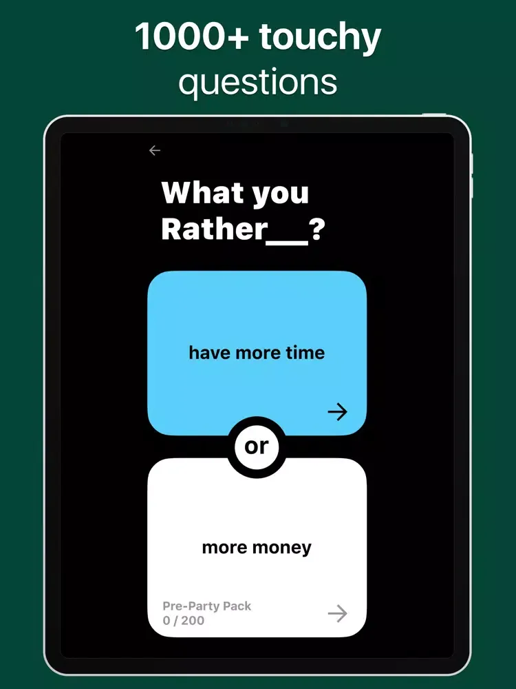 Would You Rather? Dirty Game iPad 應用截圖