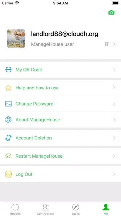 Ảnh chụp màn hình của ManageHouse