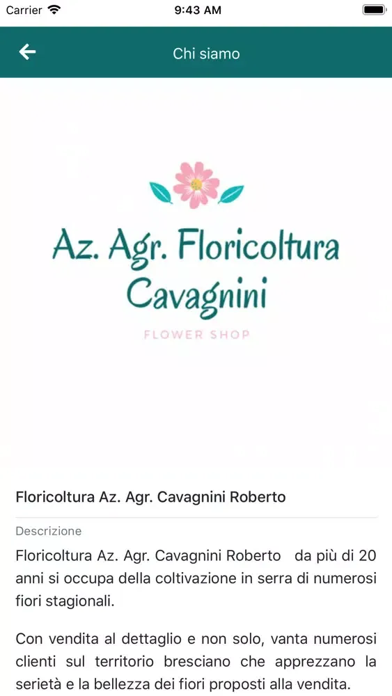 Capturas de tela do Floricoltura Cavagnini