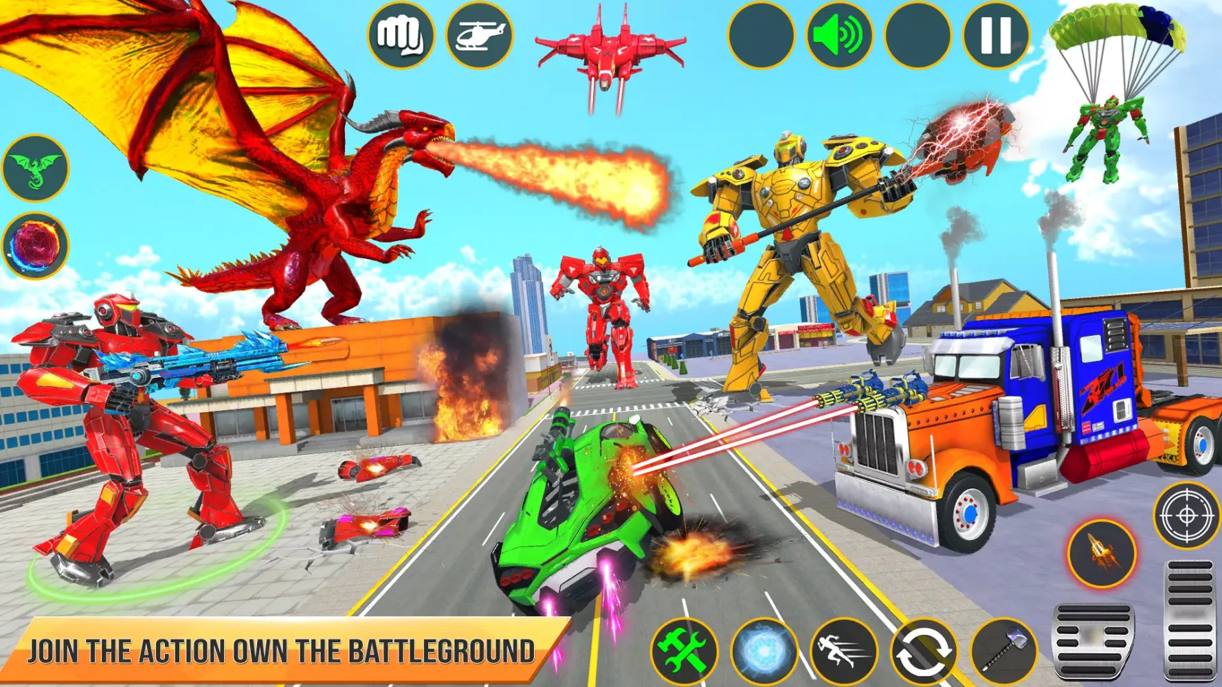Dragon Robot Car Games 3d Screenshots
