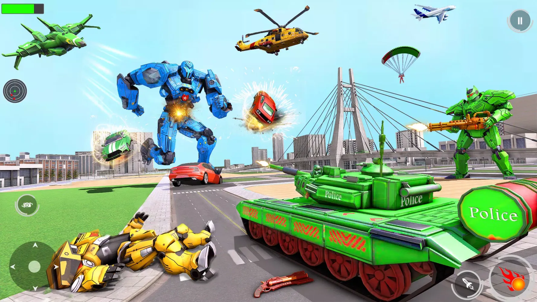 Police Tank Robot Transform 3d Screenshots