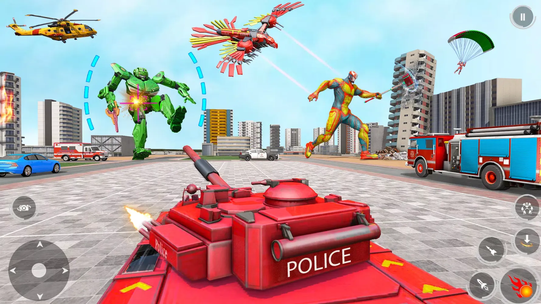 Police Tank Robot Transform 3d Screenshots