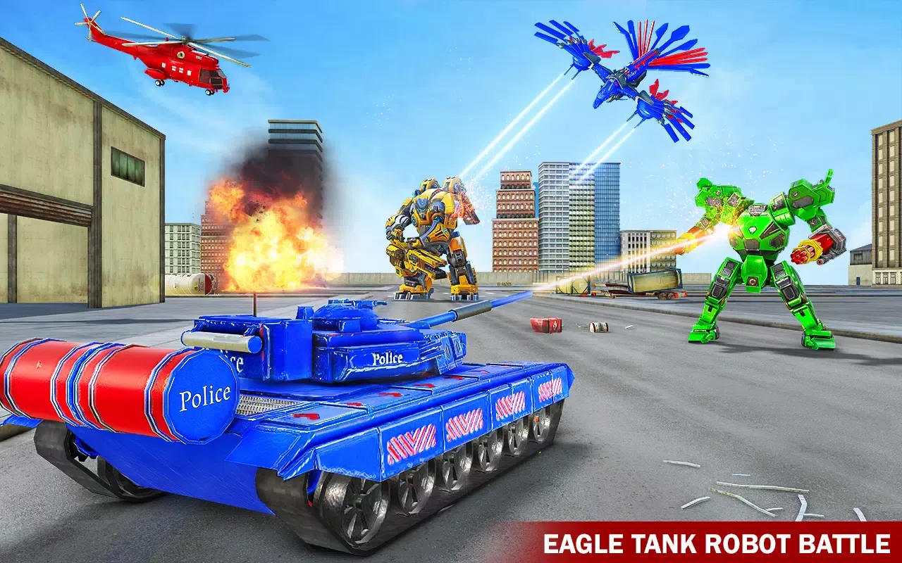 Police Tank Robot Transform 3d Screenshots