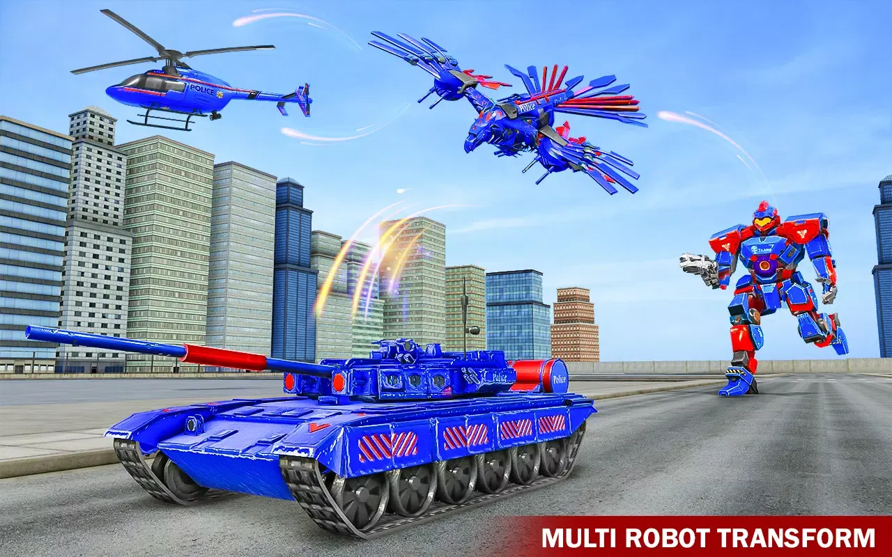 Police Tank Robot Transform 3d Screenshots