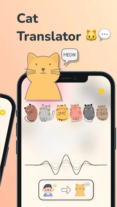 Tangkapan layar Cat Translator pet meow sound