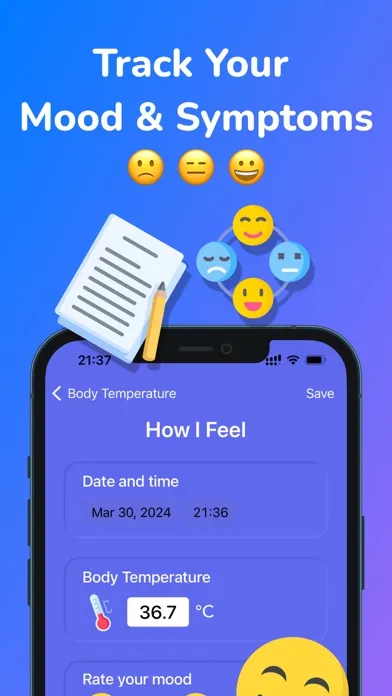 تصاویر Log Body Temperature App fever