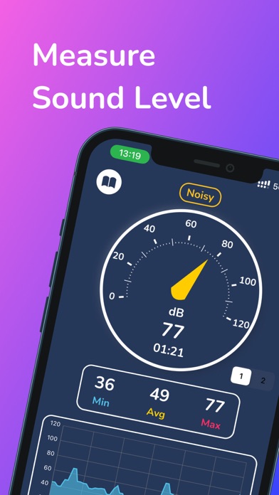 Sound Decibel Reader dba meter Screenshots