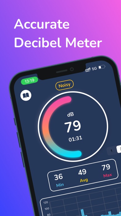 Sound Decibel Reader dba meter Screenshots