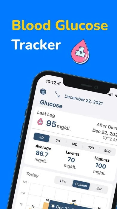 Blood Glucose Tracker Monitor應用截圖