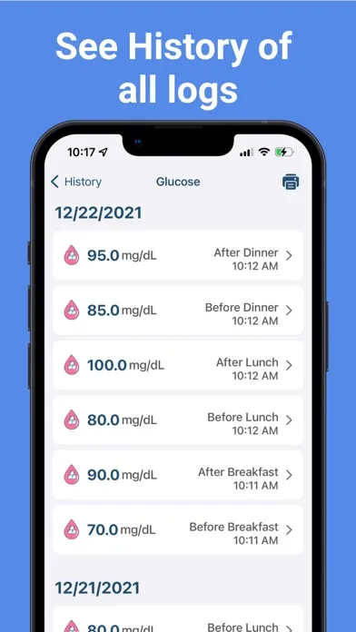 Blood Glucose Tracker Monitor應用截圖