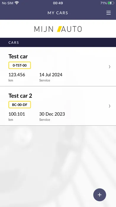Ảnh chụp màn hình của My Car Data