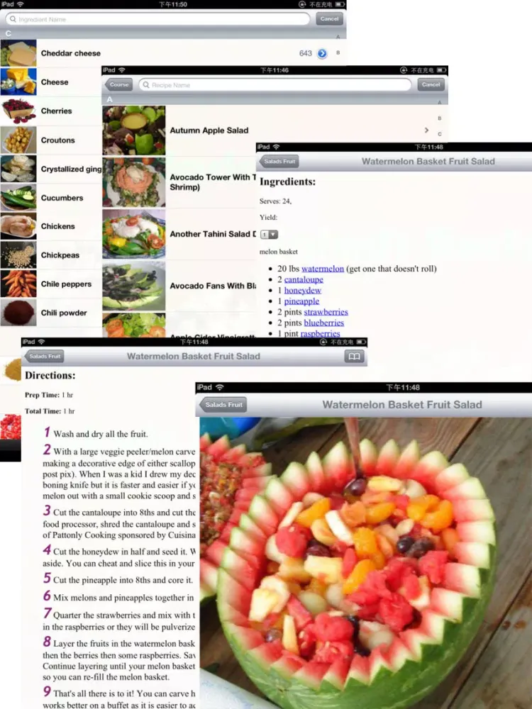 20000+ Salads Recipes iPad 应用截图
