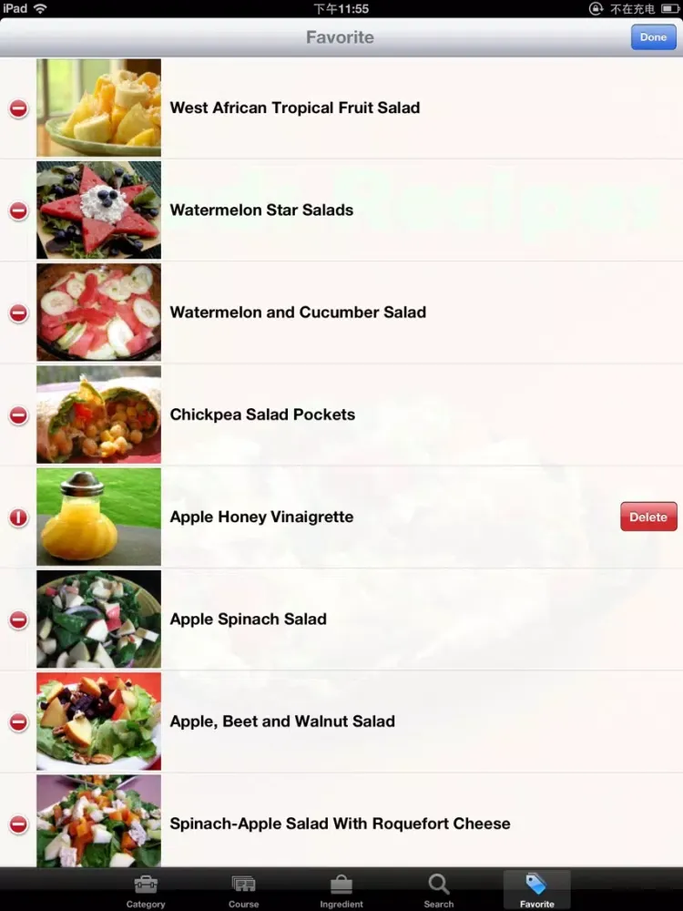 20000+ Salads Recipes iPad 应用截图