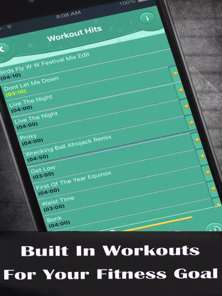 Workout Music: Motivation Excercise Music iPad 應用截圖