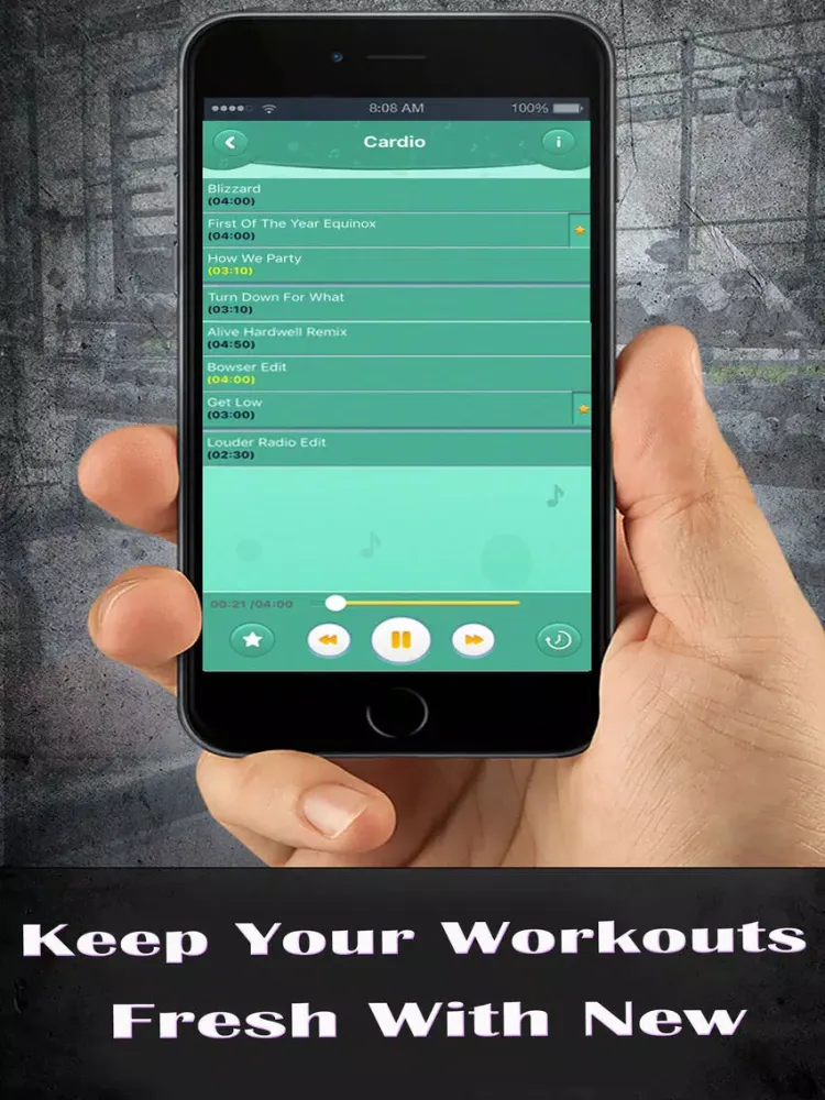 Workout Music: Motivation Excercise Music iPad 應用截圖