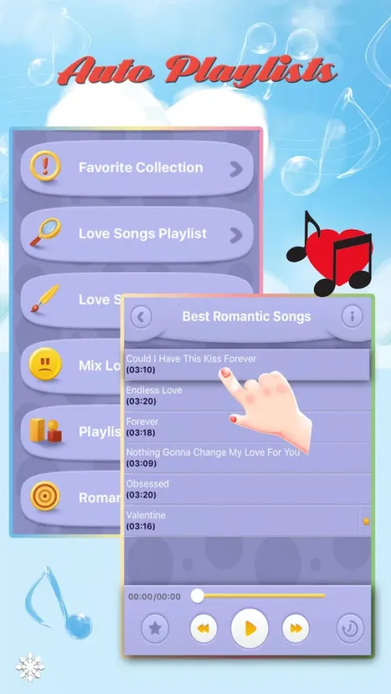 Captures d'écran de Romantic - Love Music Playlist