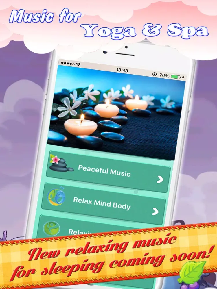 ภาพหน้าจอของ Relaxation music - Sleep Meditation Yoga iPad 