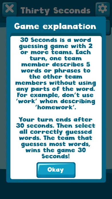 Ảnh chụp màn hình của Thirty Seconds!