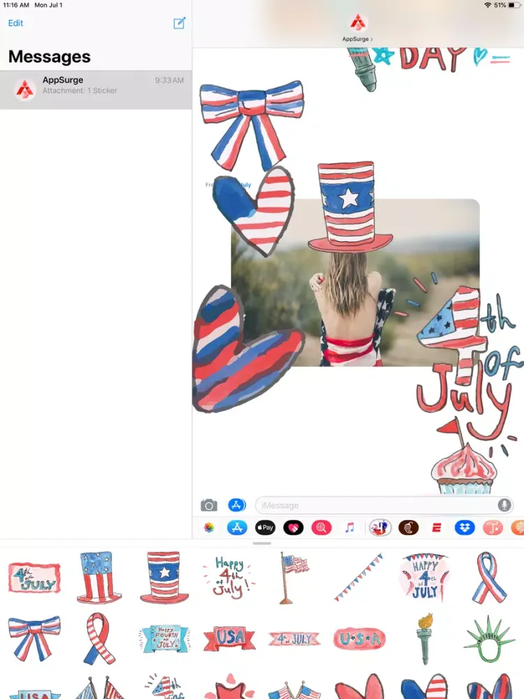 4th of July US Independence iPad  سکرین شاٹس