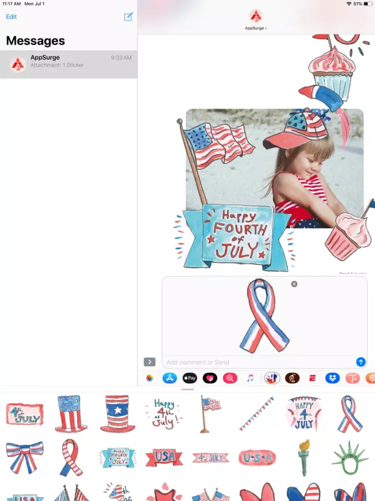 4th of July US Independence iPad  سکرین شاٹس