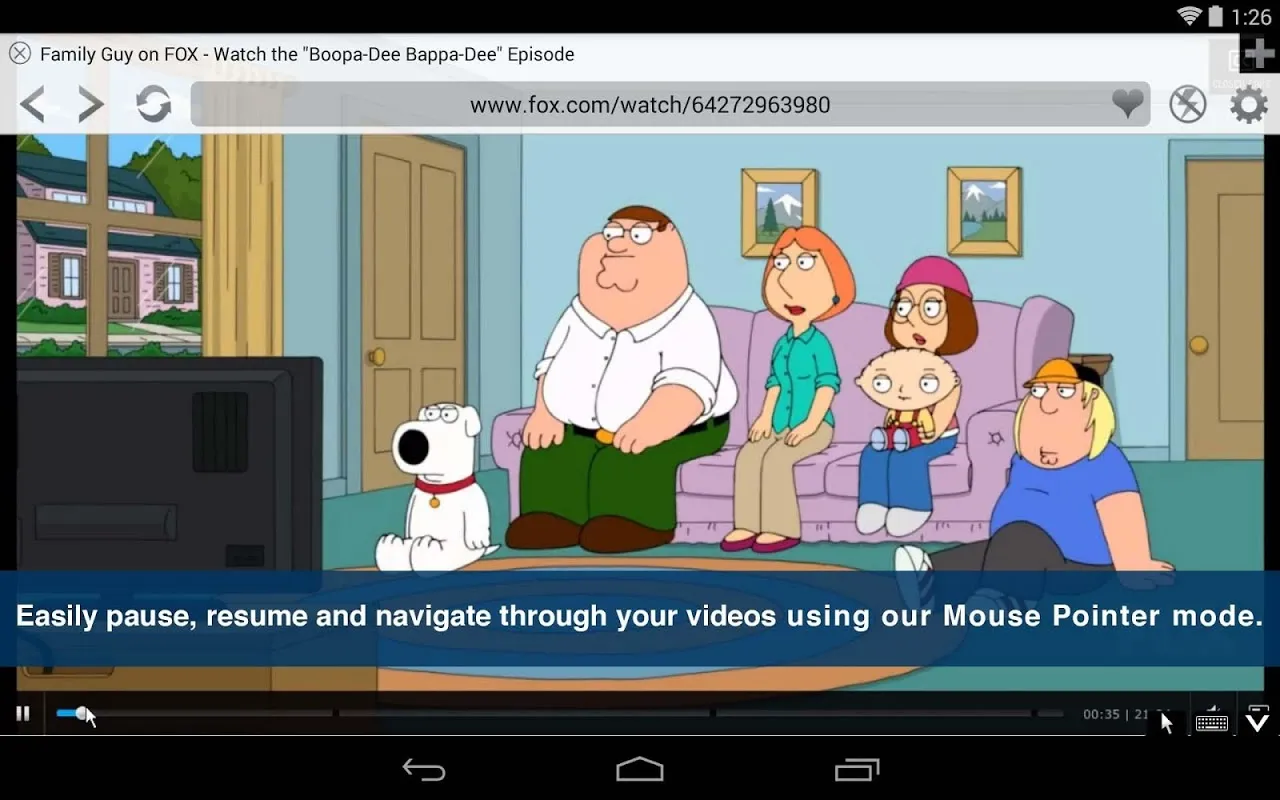 Screenshot di Photon Browser