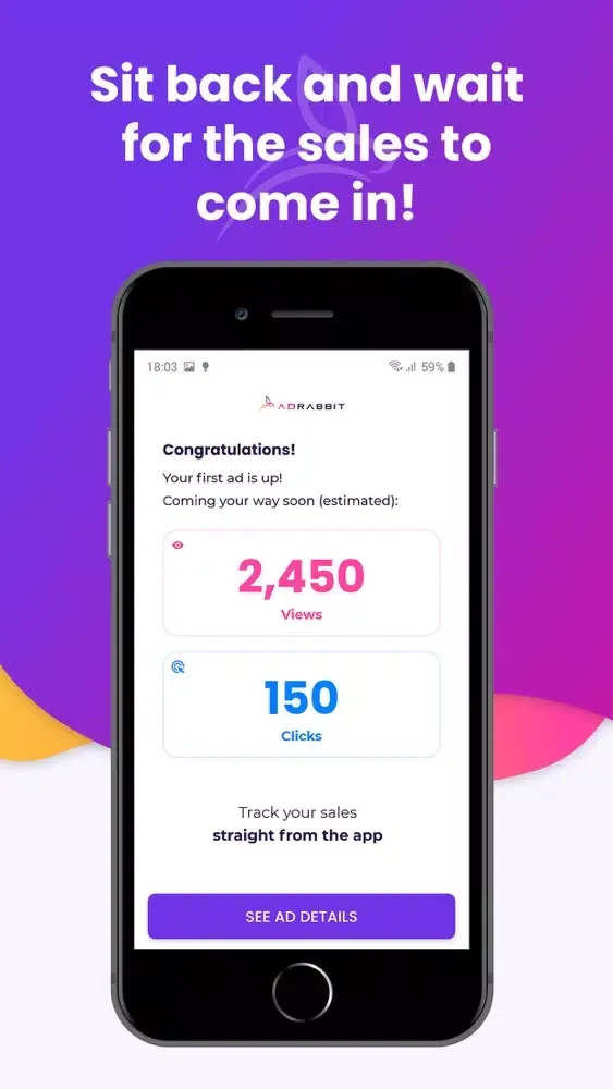 Capturas de pantalla de AdRabbit: Faster Marketing