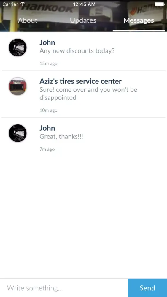 Captures d'écran de Aziz's tires service center by AppsVillage
