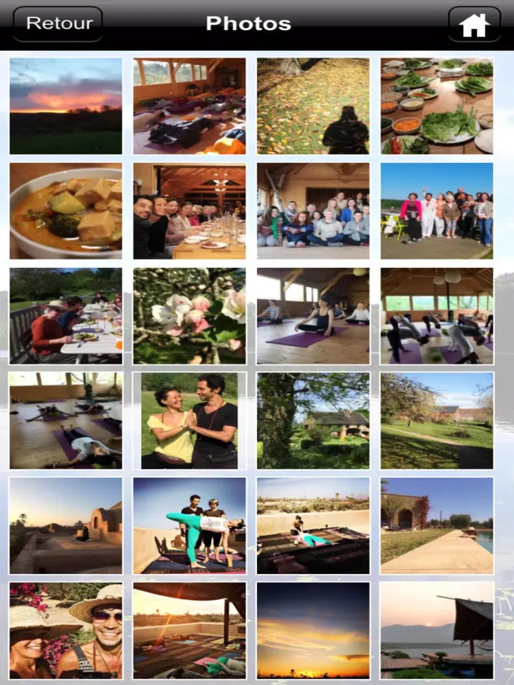 Ảnh chụp màn hình của ADITYAM Yoga et Massages iPad 